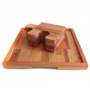 Daska za sečenje i serviranje Puzzle sa tacnom