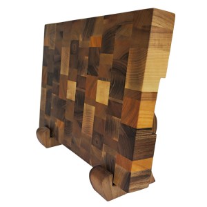 Premium Mesarski Blok „Harmony“ – Orah i Trešnja (End Grain)